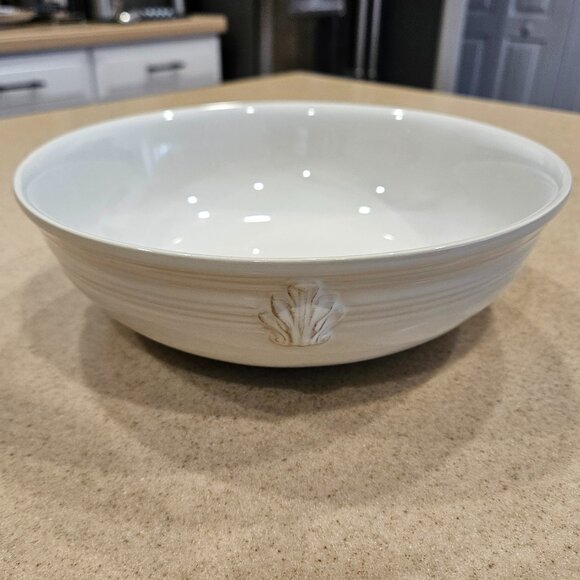 RARE JULISKA CERAMIC ACANTHUS LEAF COUPE SOUP PASTA SALAD BOWL ICE CREAM DISH - Picture 3 of 9